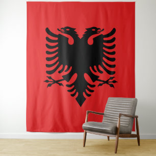 Flagge Albaniens Wandteppich