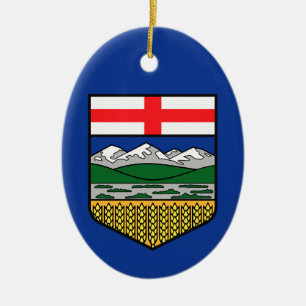 Flagge Alberta - KANADA Keramik Ornament