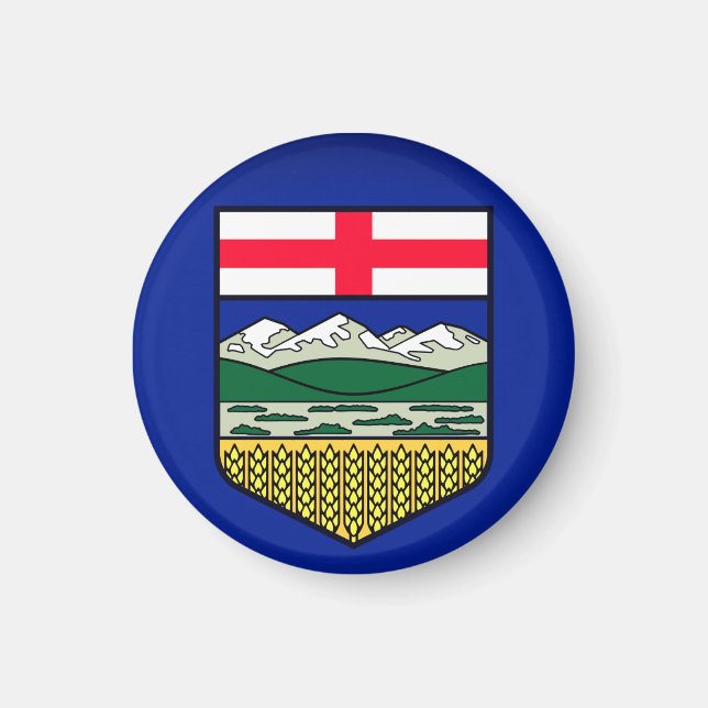 Flagge Alberta - KANADA Magnet (Vorne)