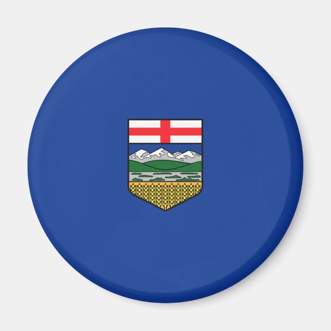 Flagge Albertas Magnet (Vorne)