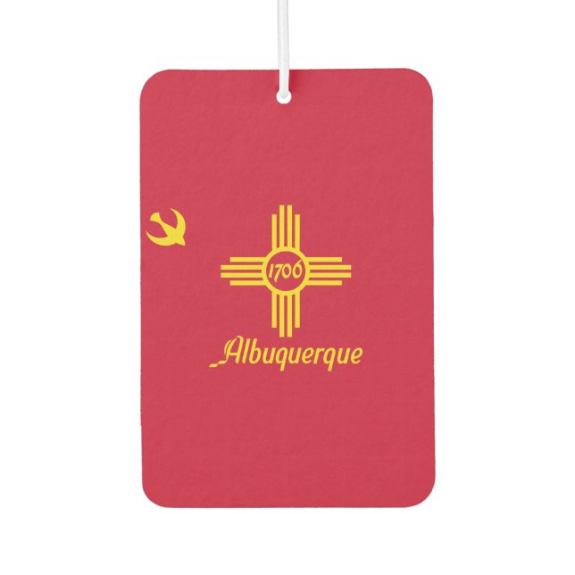 Flagge Albuquerque, New Mexico Autolufterfrischer (Vorderseite)