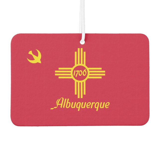 Flagge Albuquerque, New Mexico Autolufterfrischer (Vorderseite)