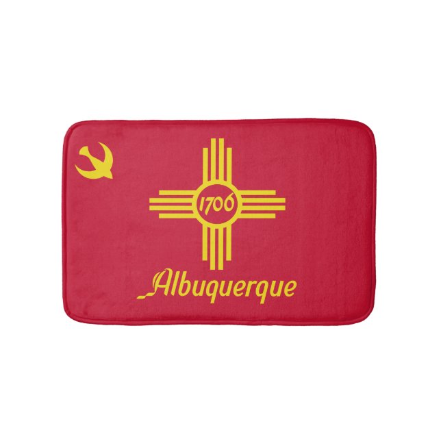 Flagge Albuquerque, New Mexico Badematte (Vorderseite)