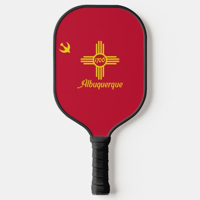 Flagge Albuquerque, New Mexico Pickleball Schläger (Vorderseite)