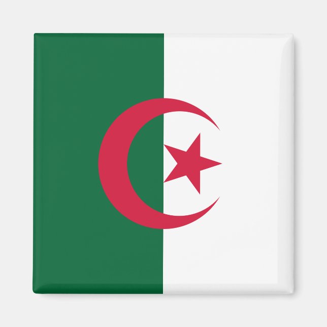 Flagge Algerien Magnet (Vorne)