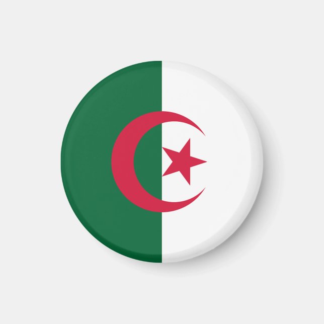 Flagge Algeriens Magnet (Vorne)