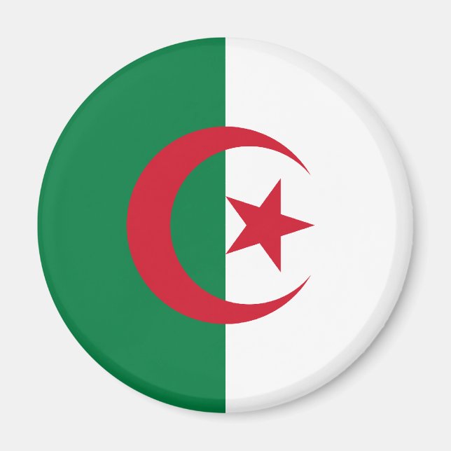 Flagge Algeriens Magnet (Vorne)
