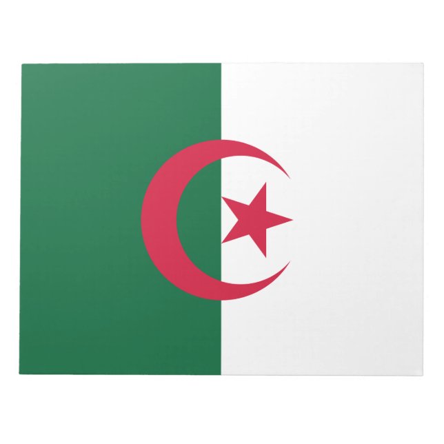 Flagge Algeriens Notizblock (Vorderseite)