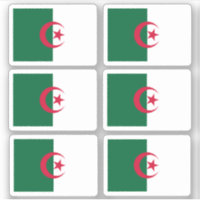 Flagge Algeriens - Sammelaufkleber