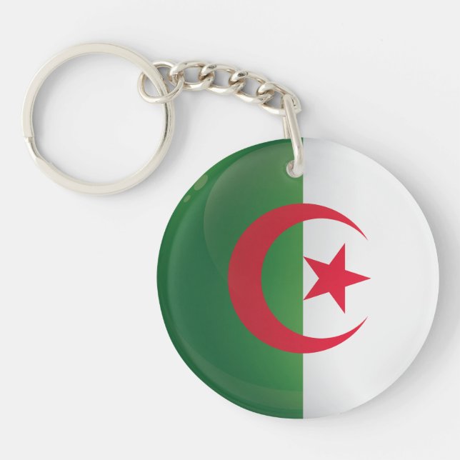 Flagge Algeriens Schlüsselanhänger (Vorderseite)