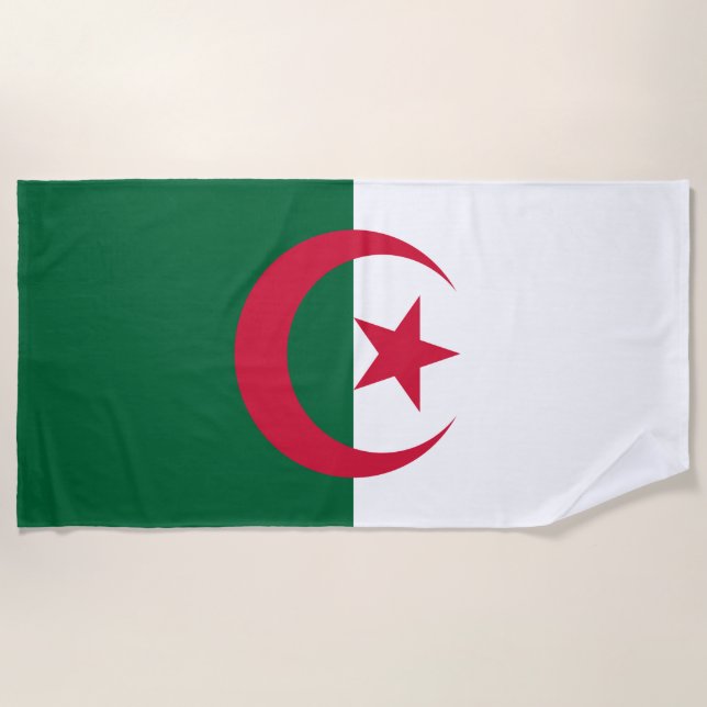 Flagge Algeriens Strandtuch (Vorderseite)
