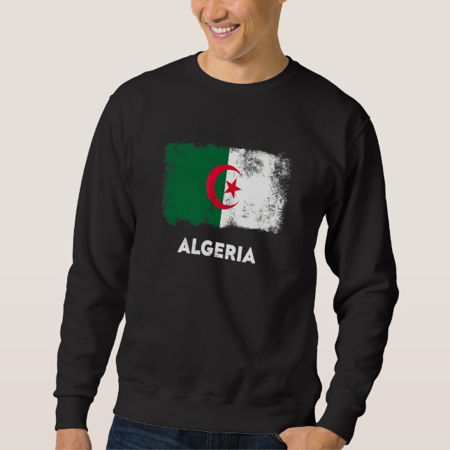 Flagge Algeriens Sweatshirt (Vorderseite)