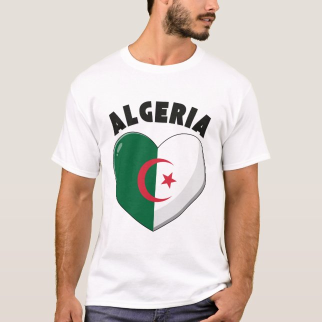Flagge Algeriens T-Shirt (Vorderseite)