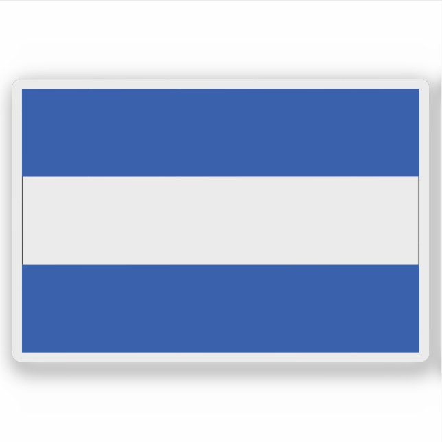 Flagge Almelo, Niederlande Aufkleber (Vorderseite)