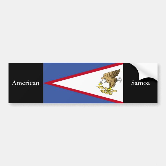 Flagge Amerikanisch-Samoas Autoaufkleber (Vorne)
