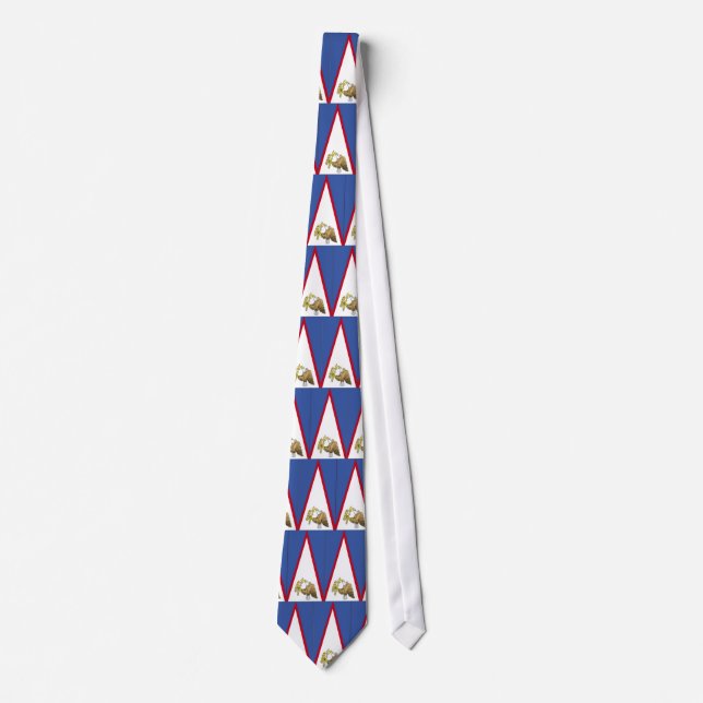 Flagge Amerikanisch-Samoas Krawatte (Vorderseite)