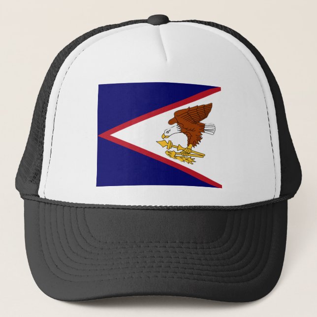 Flagge Amerikanisch-Samoas Truckerkappe (Vorderseite)