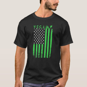 Flagge Amerikanisch Vegan 4. Juli Familien-Matchin T-Shirt