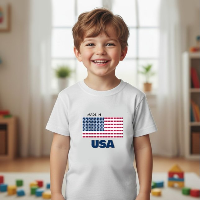 Flagge Amerikas Baby T-shirt (Von Creator hochgeladen)