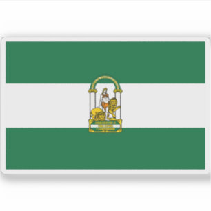 Flagge Andalusiens Aufkleber