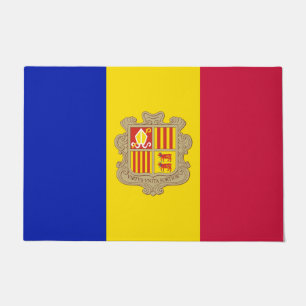 Flagge Andorras Fußmatte