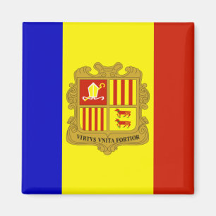 Flagge Andorras Magnet