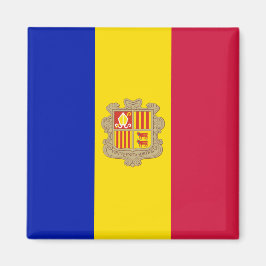 Flagge Andorras Magnet