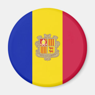 Flagge Andorras Magnet