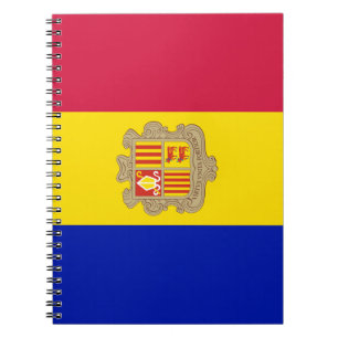 Flagge Andorras Notizblock