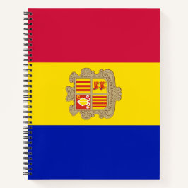 Flagge Andorras Notizbuch