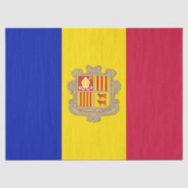 Flagge Andorras Seidenpapier