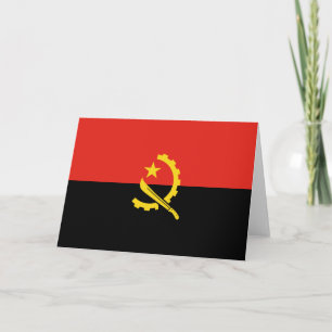 Flagge Angolas Dankeskarte