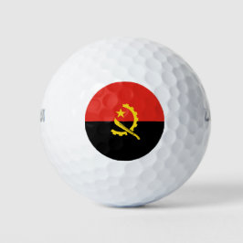 Flagge Angolas Golfball