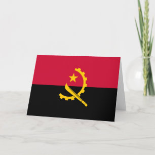 Flagge Angolas Karte