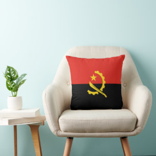 Flagge Angolas Kissen