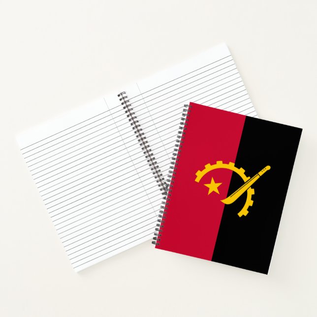 Flagge Angolas Notizbuch (Innenseite)