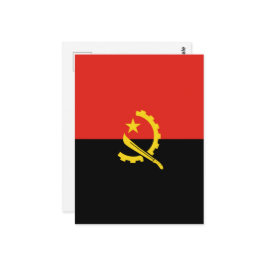 Flagge Angolas Postkarte