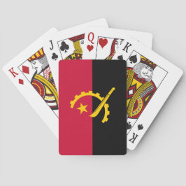 Flagge Angolas Spielkarten