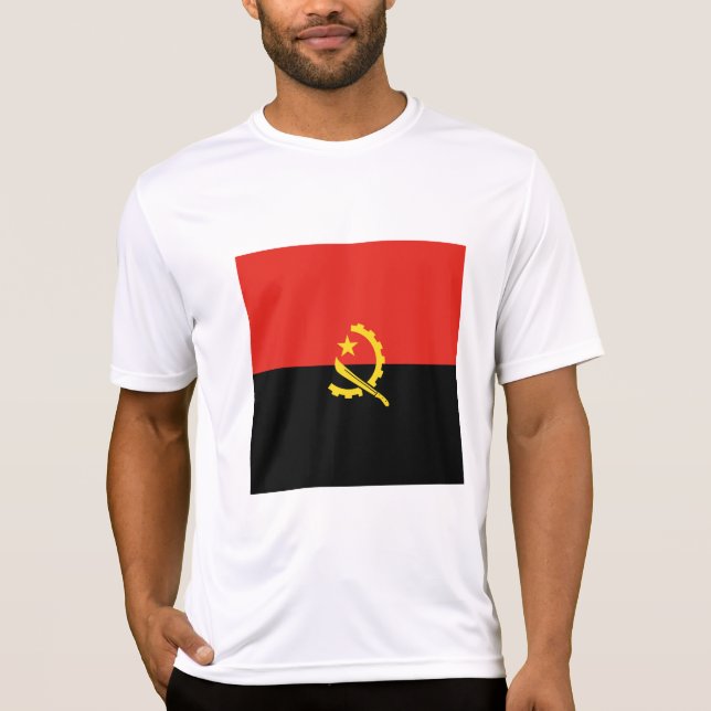 Flagge Angolas T-Shirt (Vorderseite)