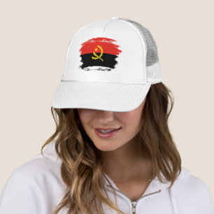 Flagge Angolas Truckerkappe