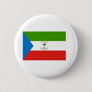 Flagge Äquatorialguineas Button