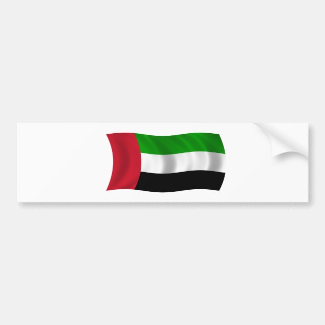 Flagge Arabische Emirates Autoaufkleber (Vorne)