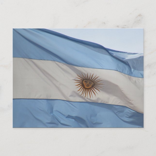Flagge argentina postkarte (Vorderseite)