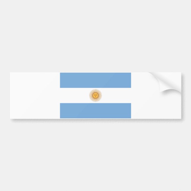 Flagge Argentiniens Autoaufkleber (Vorne)