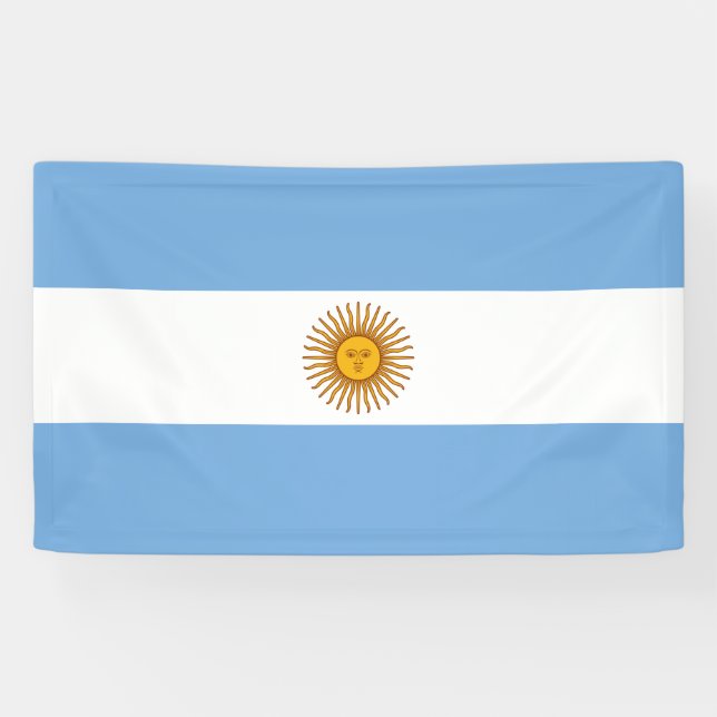 Flagge Argentiniens Banner (Horizontal)