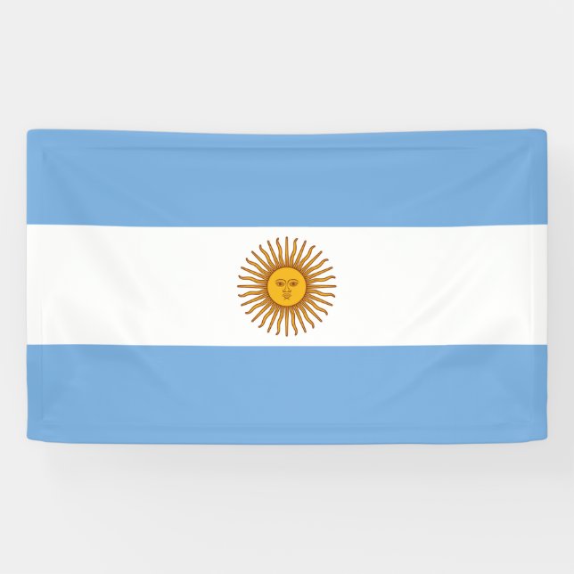 Flagge Argentiniens Banner (Horizontal)