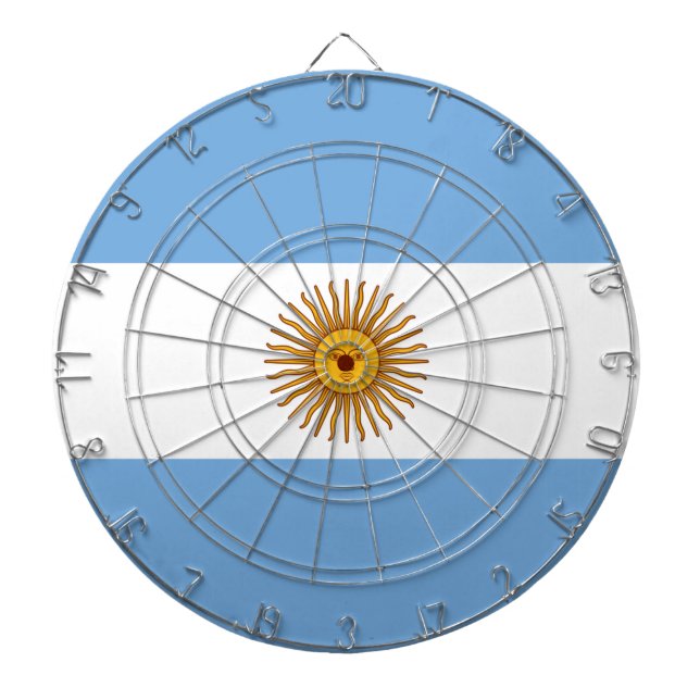 Flagge Argentiniens Dartscheibe (vorne)