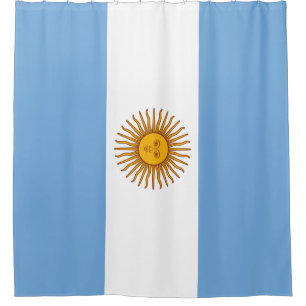 Flagge Argentiniens Duschvorhang