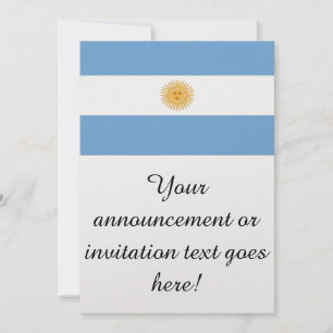 Flagge Argentiniens Einladung