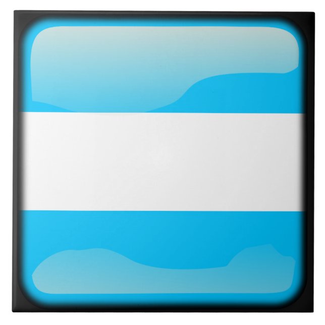 Flagge Argentiniens Fliese (Vorderseite)